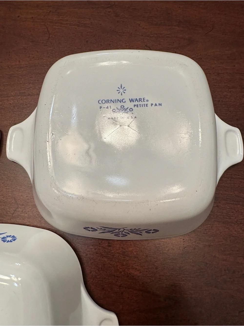 Set of 3 Corningware Blue Cornflower P-41 Petite Pans